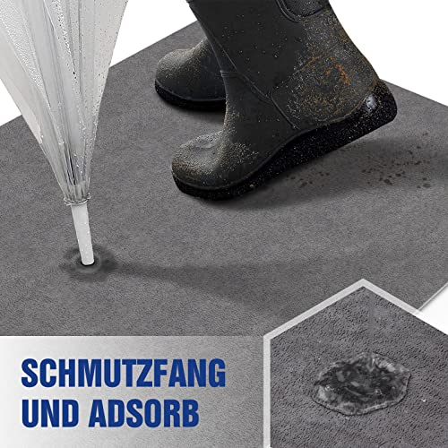 DFIONC Fußmatte innen,waschbar Schmutzfangmatte,superdünne Eingangstürmatte,strapazierfähige Türmatte Schmutzfänger,Saugfähiger Küchenläufer,rutschfeste Schmutzfängerfußmatte