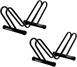 Kit Com Dois Suporte Bicicletário de Chão Tipo ´v´ Preto AL-114 - Altmayer