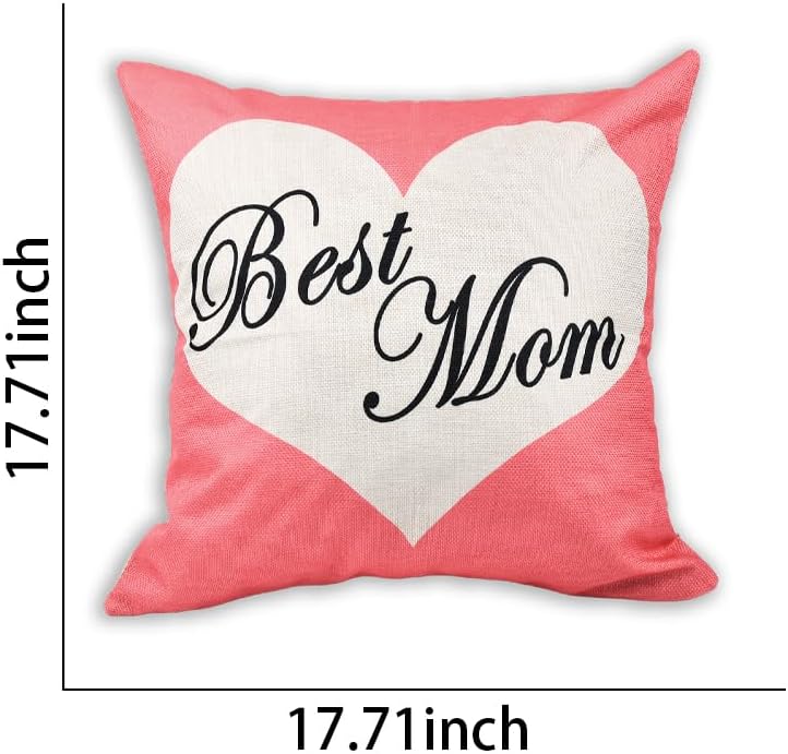 Miniatura 7 de Funda de almohada con cremallera de 18 x 18 pulgadas, regalos para mamá y madrastra de cumpleaños para mamá