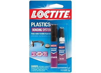 Loctite Super Glue Plastics Bonding System, Clear, 0.21 fl oz Kit, 1 Pack