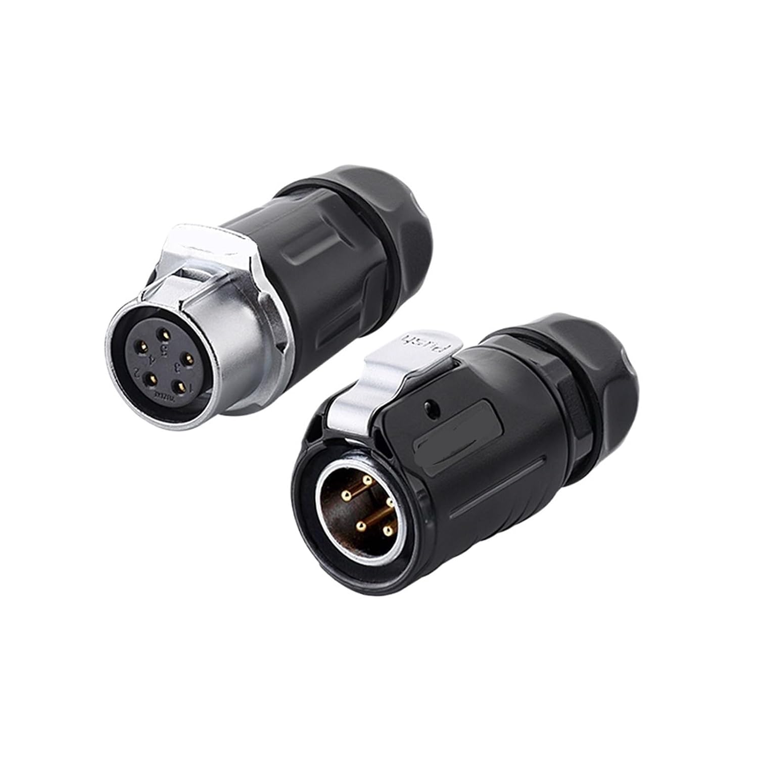 LP20 IP68 Waterproof Electrical Connector Solder Cable Multi Pin High Current Quick Connect for Industrial & Automotive(5 Pin Female Set)
