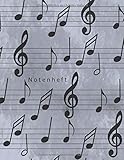  Notenheft: Notenheft zum Selberschreiben/Notenheft blanko/ Notizbuch für Lehrer Musiker und Komponisten/ 80 Seiten /Blanko Notenpapier Manuskript /Piano /Gitarre/ Violine/ Keyboard / DIN A4/Soft Cover