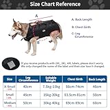 Wakytu Hundehebegeschirr für Große Hunde Notfallrucksack Hundetragetasche für Behindert Gelenkverletzungen Ältere Hunde Treppen rauf und runter Autos Hundetragetuch 30-40KG