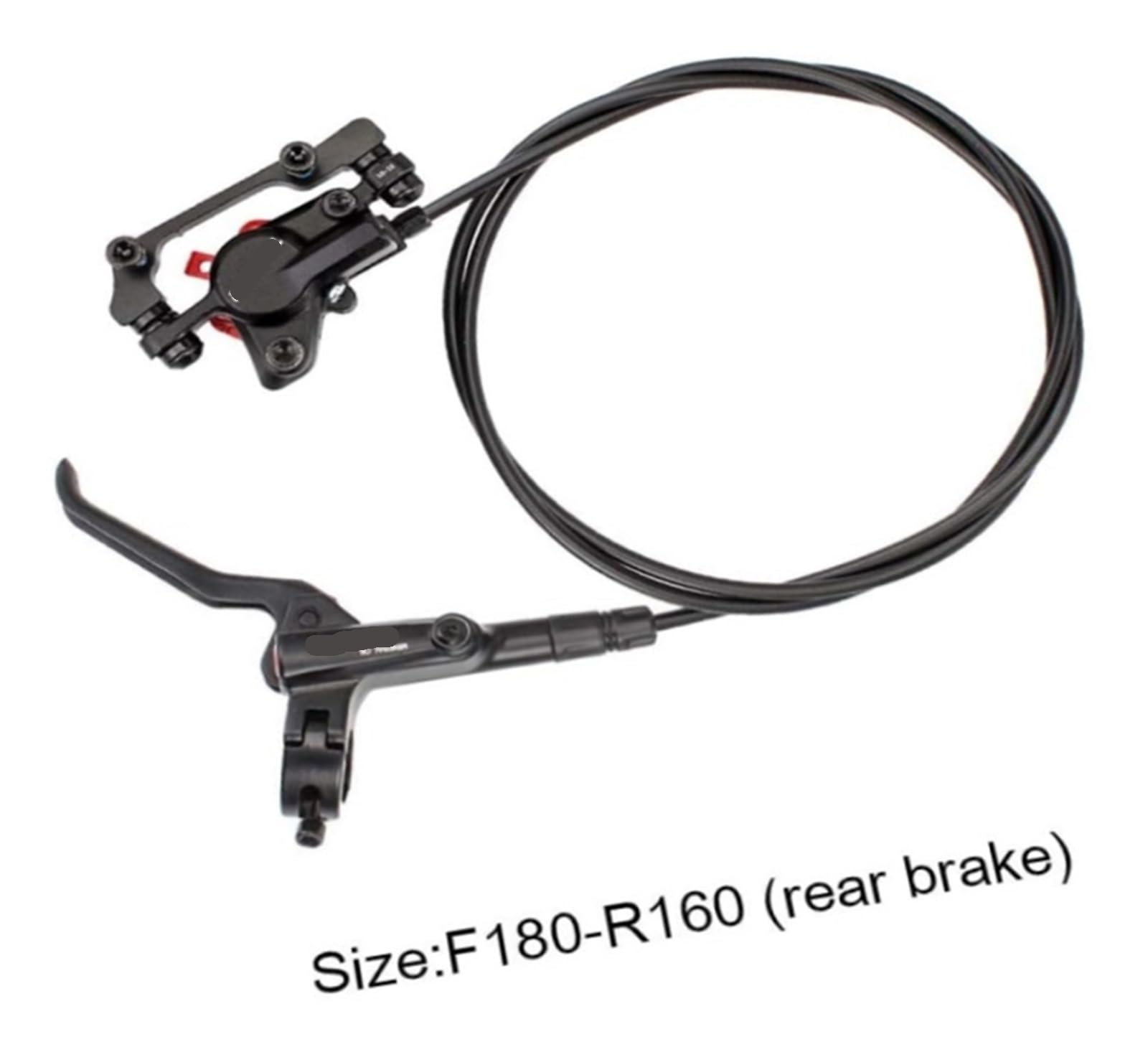 Juego de frenos hidráulicos, freno de disco de bicicleta Universal for parte trasera, for senderos de montaña, abrazadera de freno de disco for bicicletas MTB