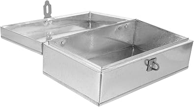 SEWOART Caixa de ferramentas caixa de armazenamento com trava mini ferramentas mini caixa de armazenamento mini caixa de ferramentas para organizadores de carro e armazenamento caixa de ferramentas pequena caixa de ferro caixa de trabalho caixa de armazenamento de metal portátil