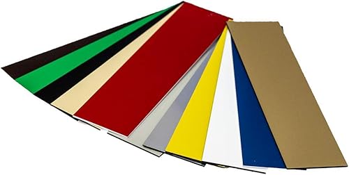 Miniatura 2 de Espacios en blanco para grabado de placa de nombre, 2 x 8 pulgadas (paquete de 5), marrón oscuro