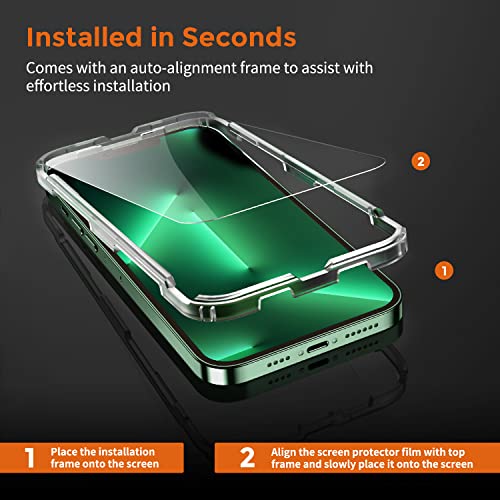 Image of UNBREAKcable 3-Pack Screen Protector for iPhone 13 Pro Max /iPhone 14 Plus, Double Shatterproof Tempered Glass [Easy Installation] [9H Hardness] [99.99% HD Clear] [Case Friendly] for iPhone 6.7 inch