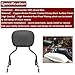 Dasen Detachable Sissy Bar Compatible with Harley Touring, Passenger Backrest Quick-Release Fit Touring Road Glide Street Glide Electra Glide Road King 2009-2025 Black