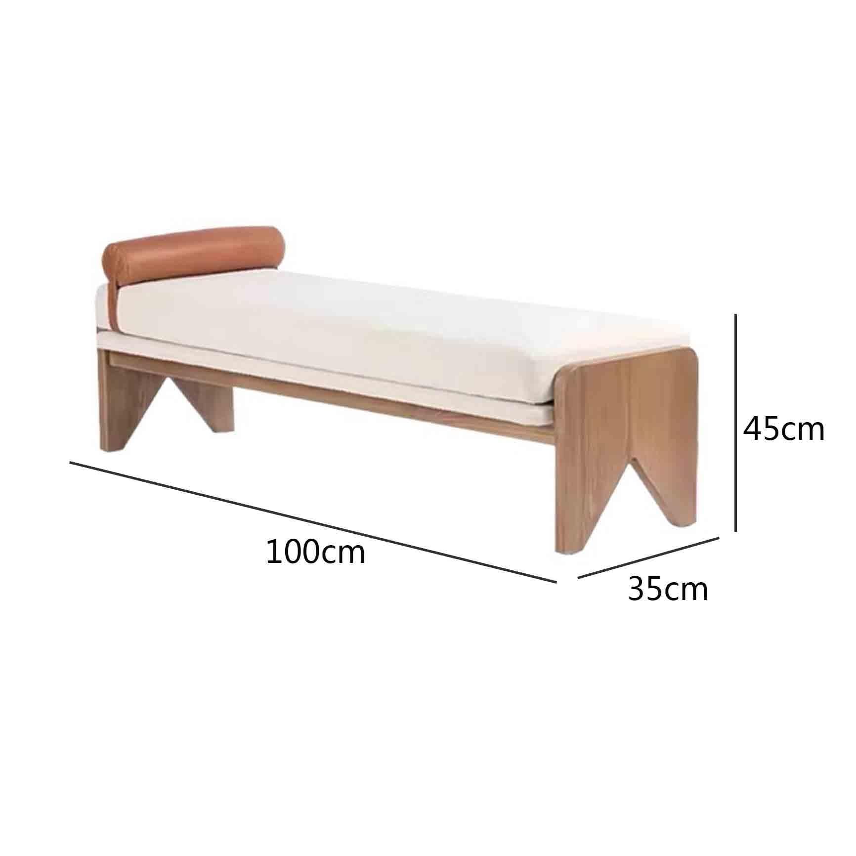 Nowoczesna drewniana ławka do przewijania butów długa domowa sofa stół łóżko koniec skórzane przechowywanie stylowe małe meble wejściowe wszechstronne do butów i akcesoriów