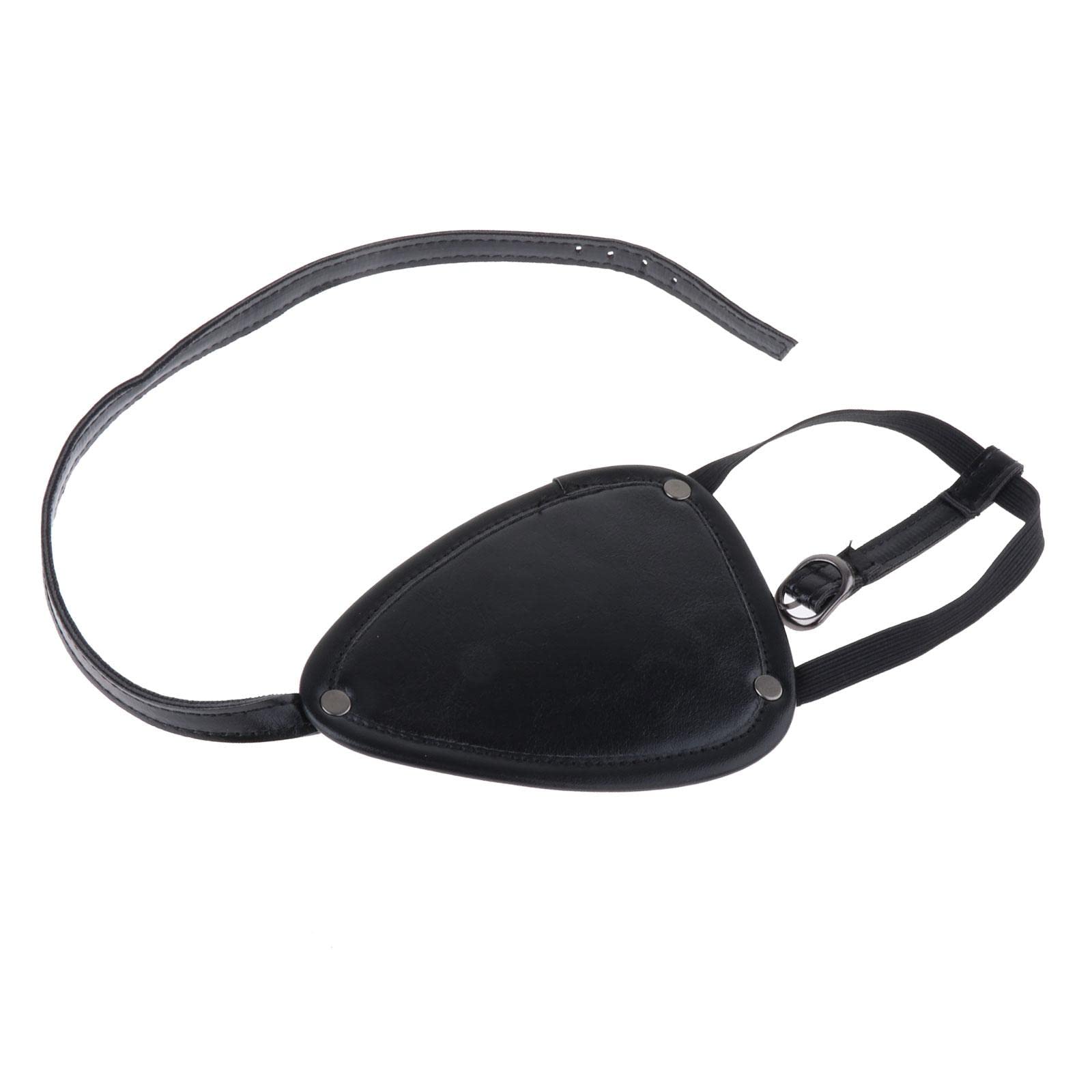 Benda per occhi da pirata, regolabile, creativa, per cosplay, travestimento, adulti, occhio sinistro, 13 cm x 10 cm