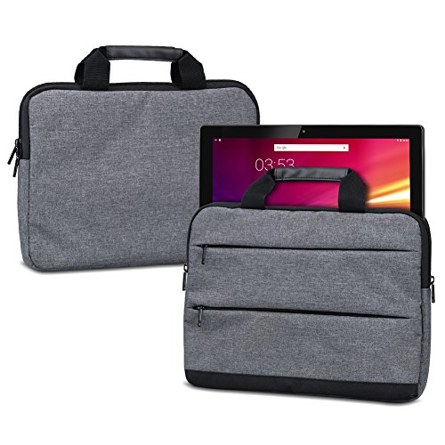 NAUC Housse de Protection pour Ordinateur Portable HANNSpree HANNSPad Titan 2 13,3 avec Poignées et Poches pour Accessoires