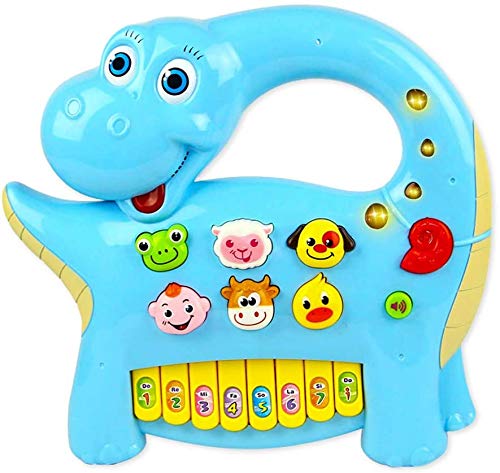 Dinossauro Piano Eletrônico Brinquedos para Bebês Música Piano Educação Infantil Teclado Infantil Br