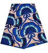 HollandaisWax African Print Ankara Fabric Polyester Material Fabric for DIY Sewing 6620