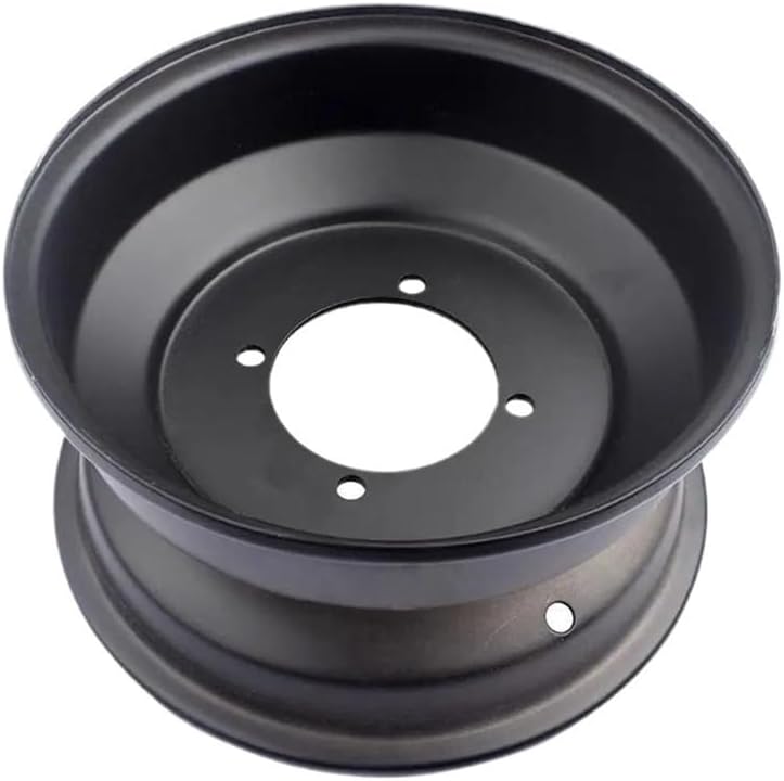 10 Inch ATV Front And Rear Rims Four Hole Hubs Black Fit For Bull Accessories Motorcycle(Black front 110mm)
