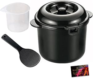 NEIGHBOR CLOWN レンジ de 炊飯器 0.5~2合 電子レンジ調理器具 【人気雑誌掲載】 【早炊き・炊きたて・時短料理】 炊飯 ご飯炊き ごはん炊き 紀州備長炭配合 計量カップ しゃもじ付 RCステッカー付