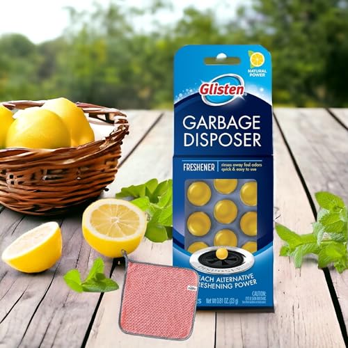moofin Garbage Disposal Cleaner and Deodorizer, Lemon Scented Cleaning Towel, Garbage Disposal Odor Eliminator, sink disposal cleaner, Kitchen Sink, Easy Use, 10 Capsules [Pack of 6] - Thumbnail 3