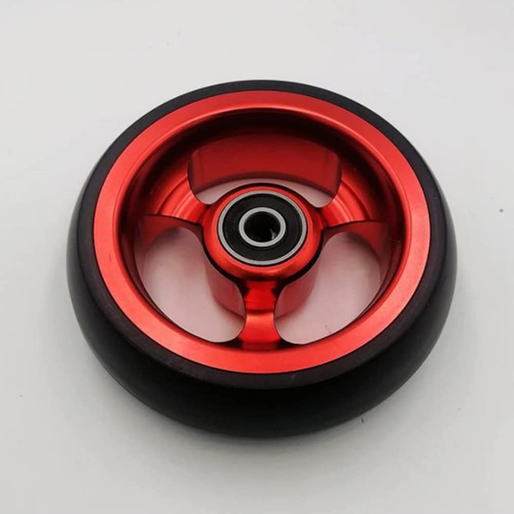 LekLai Rueda de Repuesto para Silla de Ruedas, Ruedas Delanteras para Silla de Ruedas de 5 Pulgadas, Accesorios para Sillas de Ruedas Deportivas, Rueda de Repuesto Delantera, Rueda Universal No Infl