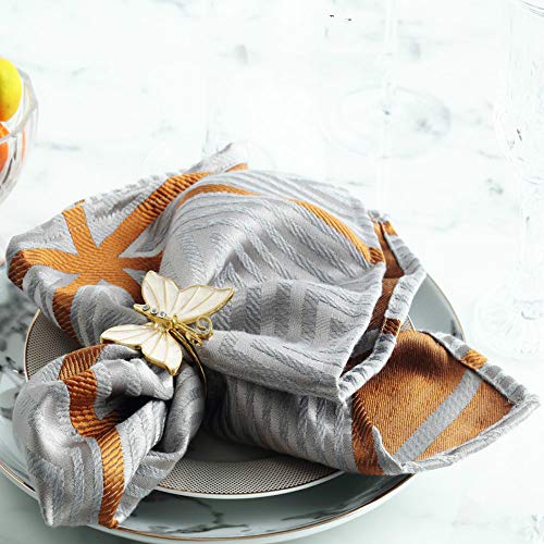 Joyindecor Butterfly Napkin Rings - Set Of 6 Gold Metal Animal Napkin Ring Holders For Wedding Party Bridal Shower, Elegant Dining Table Decoration #TOP4