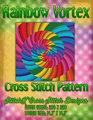 Rainbow Vortex Cross Stitch Pattern 1511841036 Book Cover