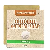 Colloidal Oatmeal Eczema And Psoriasis Soap 4.2 Ounces. Vegan & Handmade With Shea Butter, Cocoa Butter to help Combat Irritated Skin, Sensitive Skin.