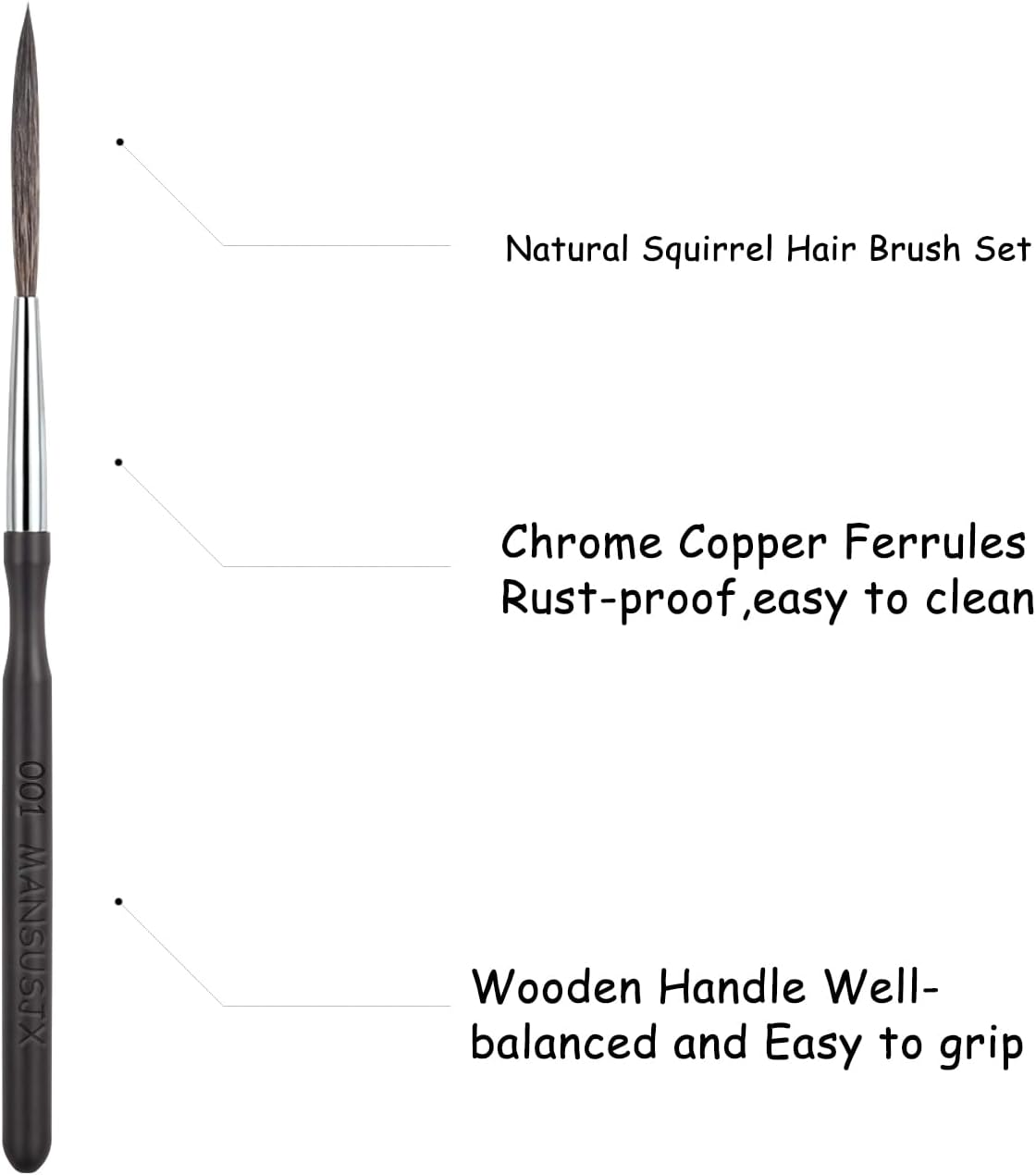 Long Liner Brushes,4 PCS High Performance Script Pinstripe Brushes, Scroll Writer Pinstriping Brush Kit for Watercolor Acrylic