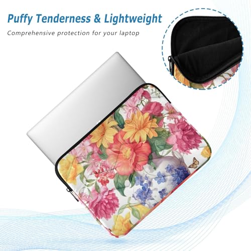 Funda para portátil 13-14 pulgadas impermeable con diseño floral miniatura 5