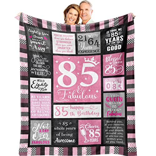 80th Birthday Gifts for Women, Birthday Gift for 80 Year Old Woman, Best Gifts for 80th Birthday Decorations for Women, Gifts for 80 Year Old Woman Throw Blanket 60"x50"