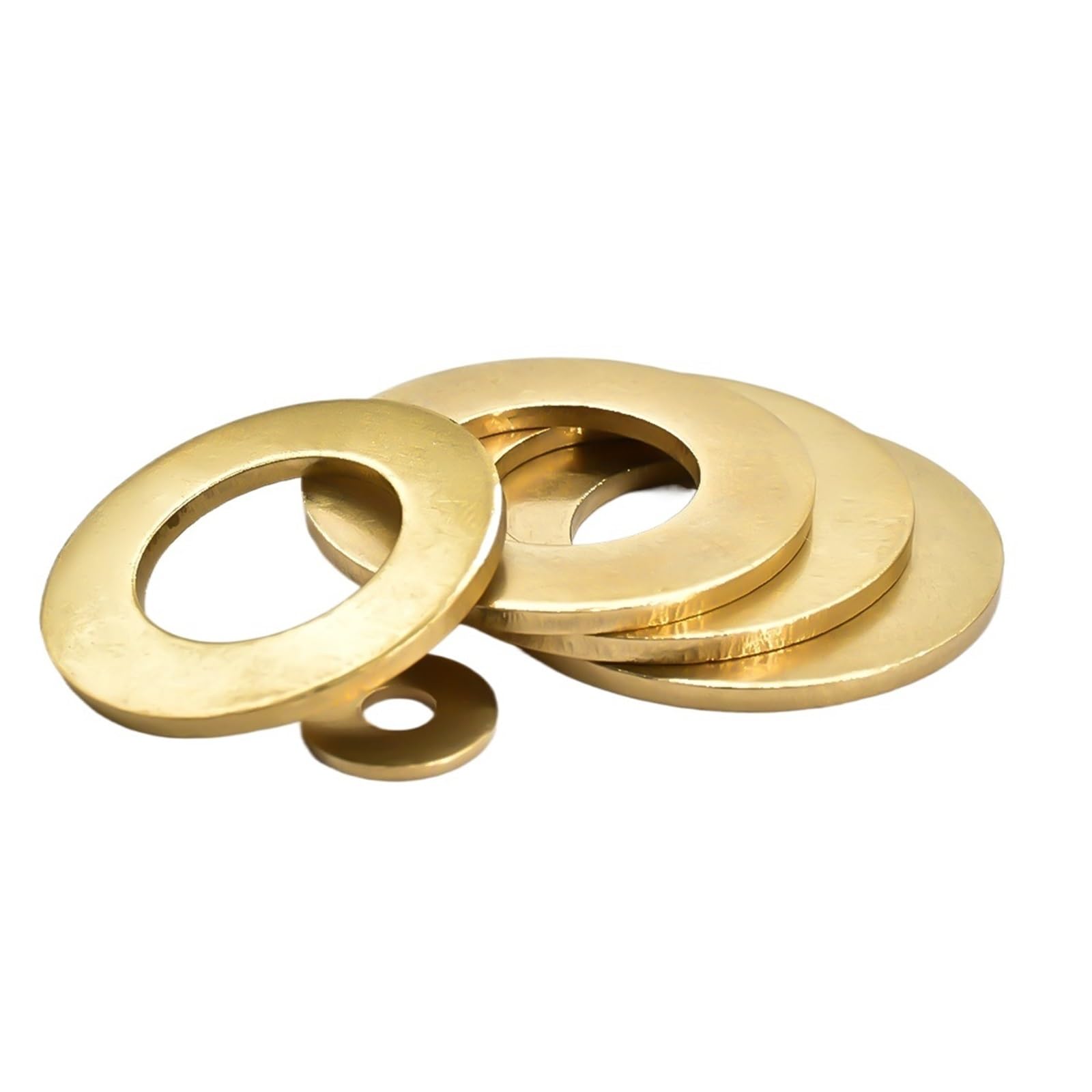 Płaska mosiężna podkładka O-ring Stała uszczelka Oring Podkładka Miedziana metalowa Element dystansowy M2- M20(M4x12x1(200Pcs))