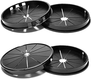 EASYEAH 4PCS Cable Grommets, 4" (100mm) Desk Hole Cover Petal Shaped