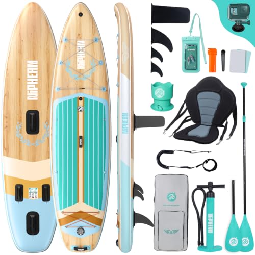Niphean (Extra Grande) Tavola SUP Gonfiabile per 2+1 Persone/Famiglia, Stand