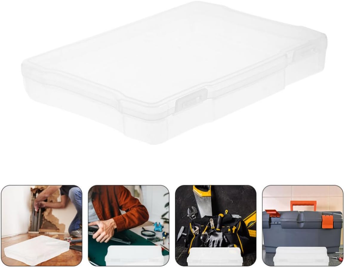10 Pcs 5x7 Photo Storage Box Set Lightweight Plastic Photo Organizer Boxes with Lids Sturdy Pp Material Neatly Stored for Home or Office