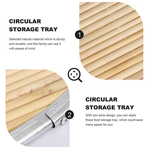 Solustre Bamboo Dumpling Tray Traditional Non-Stick Bamboo Steamer Basket Baking Mat For Baking Dumpling Dough Pastry Cookie Wontons 40Cm #TOP3