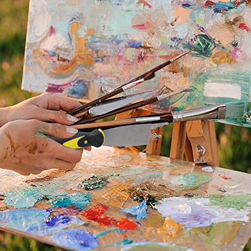 4 Pcs Stainless Steel Putty Scraper Wallpaper Scraper Tool Set Rubber Handle Putty Knife For Drywall Finishing, Plaster Scraping, Decals, Patching, Painting Wallpaper Scraper Tools #TOP5