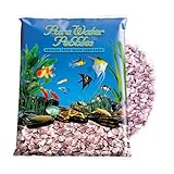 Pure Water Pebbles White Rose Aquarium Gravel - 5 lbs - Non-Toxic, Colorfast, Vibrant Substrate for Aquariums, Terrariums, Ponds & Crafts