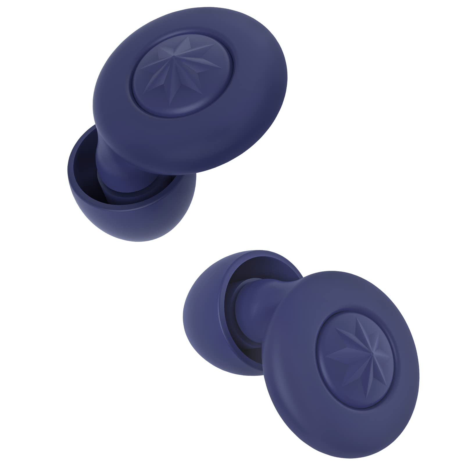 Silicone Ear Plugs for Noise Reduction 2 Pairs 30dB Highest NRR Ultra Soft Reusable Ear Plugs for Sleeping Noise Cancelling for Work, Travel, Shooting, Sleep Snoring, 8 Ear Tips in XS/S/M/L, Blue…