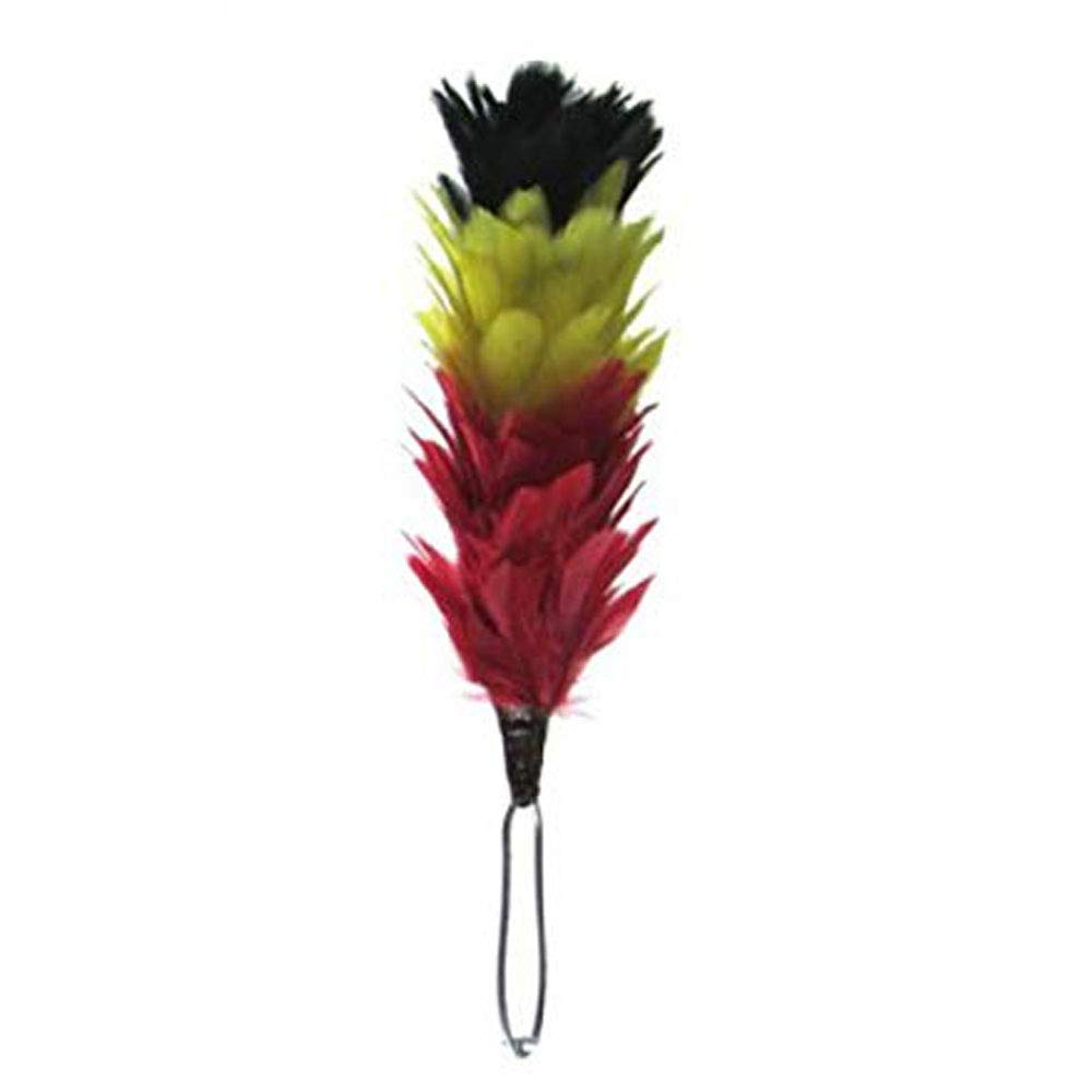 Tartancity Men's Black Yellow Red Tartan City 6 Inch Feather Hackle Perfect Scottish Glengarry Hat Great Value!