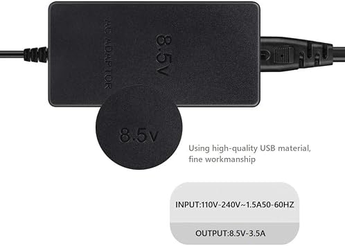Power Supply with AV Cable for PS2 Slim 70000, AC Power Adapter Charger US Plug Charger with Composite Audio Video AV Cable for PS2 Slim 70000 Console