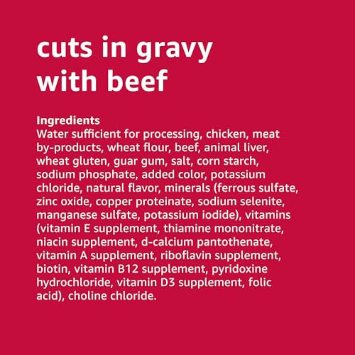 Amazon Basics Wet Dog Food Variety Pack, Country Stew Flavor and Cuts in Gravy with Beef, Made with Natural Ingredients, 13.2oz Cans (Pack of 12)