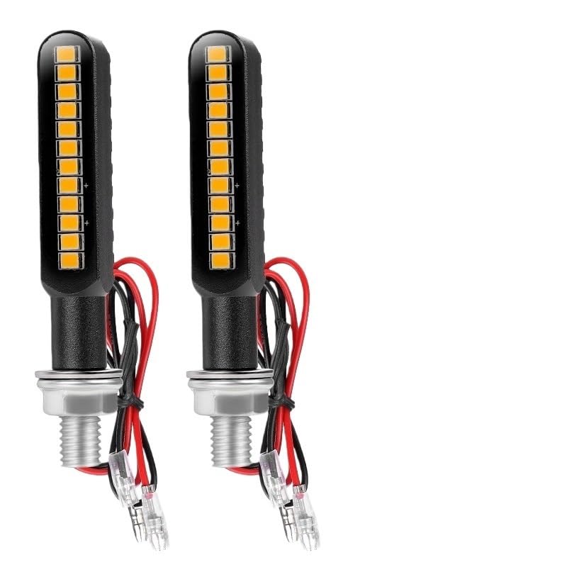 Clignotant pour moto LED ambre M8 en aluminium homologué pour feu de position avant arrière