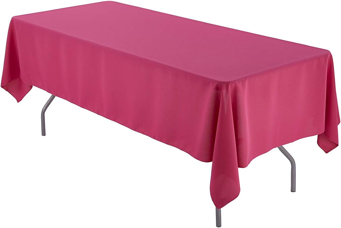 Amazon.com: AK-Trading 60 x 126-Inch Rectangular Polyester Tablecloth ...