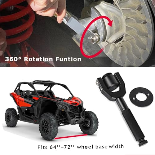 Image of UTV X3 Belt Changing Tool Clutch Removal Kit for 2017-2023 Can Am Maverick X3 Max Turbo R RR,fits 64 inch-72 inch Wheel Base Width-Black