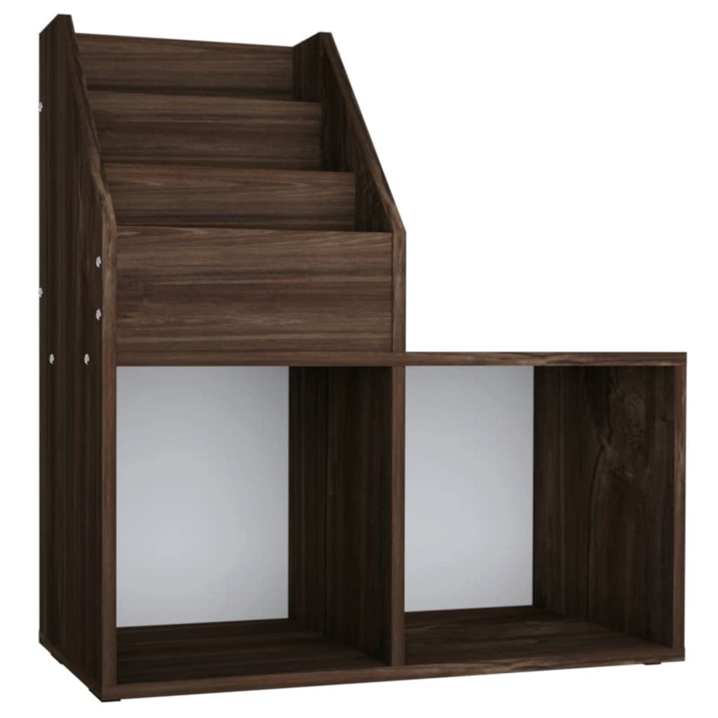INLIFE Librería infantil de roble ahumado, 71 x 30 x 78,5 cm, aglomerado-9520