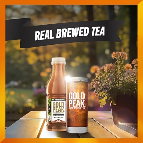 Gold Peak Zero Sugar Diet Iced Tea Drink, 16.9 fl oz, 6 Pack - 4
