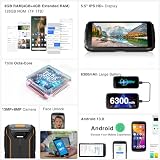 DOOGEE S41 Plus(2024) Outdoor Handy 8GB+128GB Octa Core Android 13 Outdoor Smartphone 6300mAh 13MP...