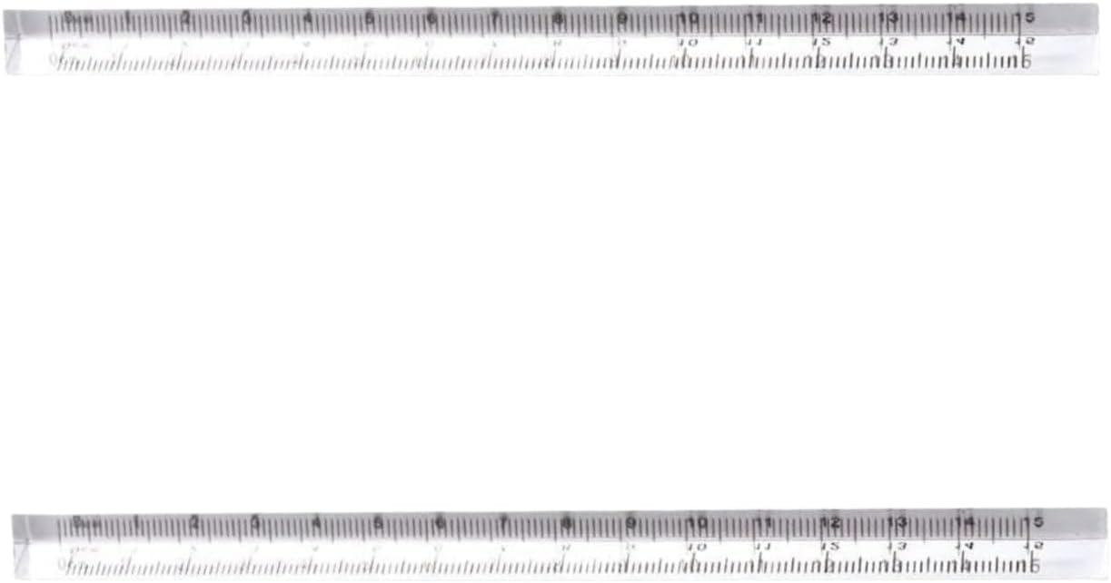 2Pcs Transparent Triangle Ruler Small Architectural Scale Ruler Pocket Size Ruler Metric Plastic Triangle Drafting Tools Office and School Supplies