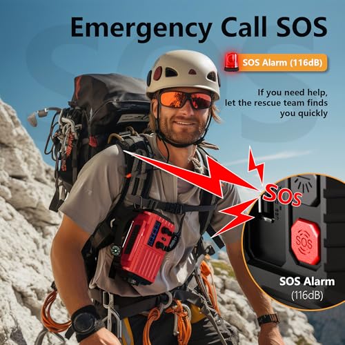 Miniatura 7 de Radio Meteorológica De 5 Vías Para Emergencias Domésticas Al Aire Libre, Radio Portátil Am Fm Sw Y Alarma Sos, Energía Solar, Manivela De Dinamo Manual, Linterna, Lámpara De Campamento, Brújula
