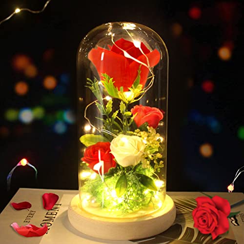 AIBAOBAO Kit di Rose, Rosa artificiale Forever