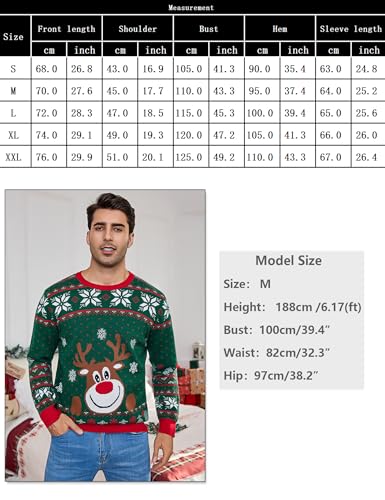 Pull Noël drôle homme afin de rester au chaud sans compression - 6