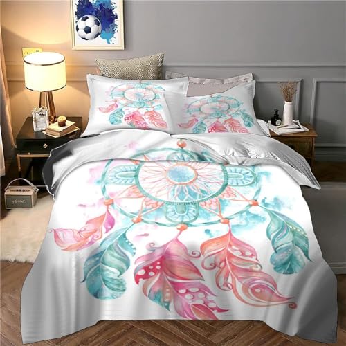 Housse de Couette Libellule Parure de Lit 3D Botanique Microfibre - 6