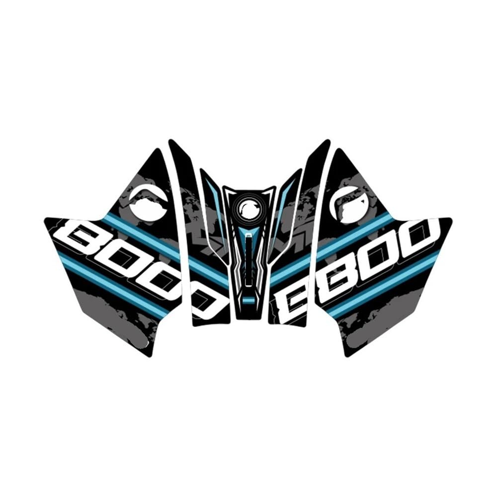 Stickers réservoir traction pads autocollant de moto tampon MT800 noir